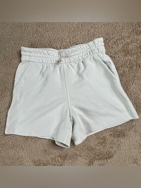 lululemon athletica Cream Elastic-Waist Athletic Shorts